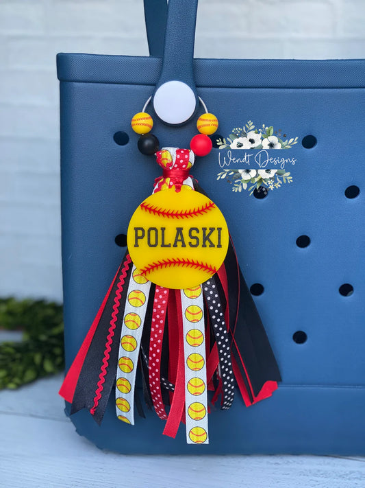 Sports Personalized Tote Bag Charms