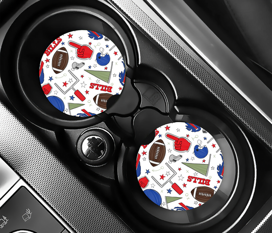 Buffalo Fan Car Coasters