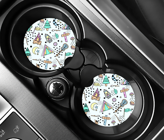 Bright Colors Camping Car Coasters