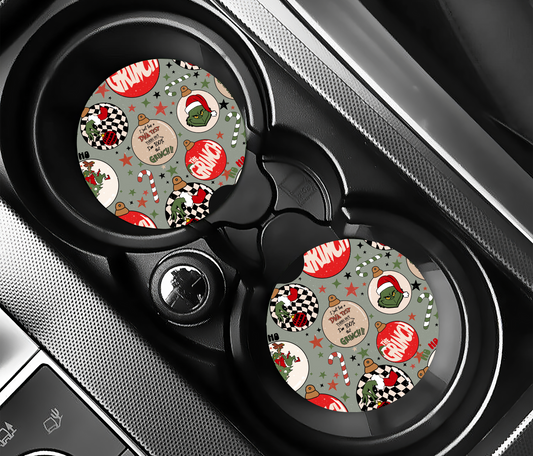 Green Guy Car Coasters