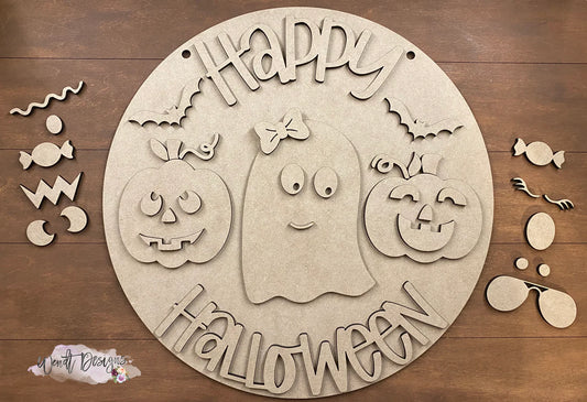 DIY Halloween mix n match sign