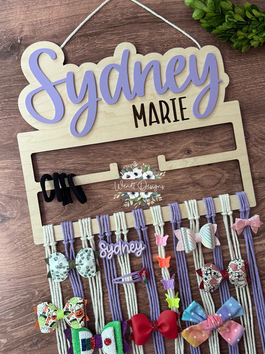 Bow and Clip Organizer - Customized