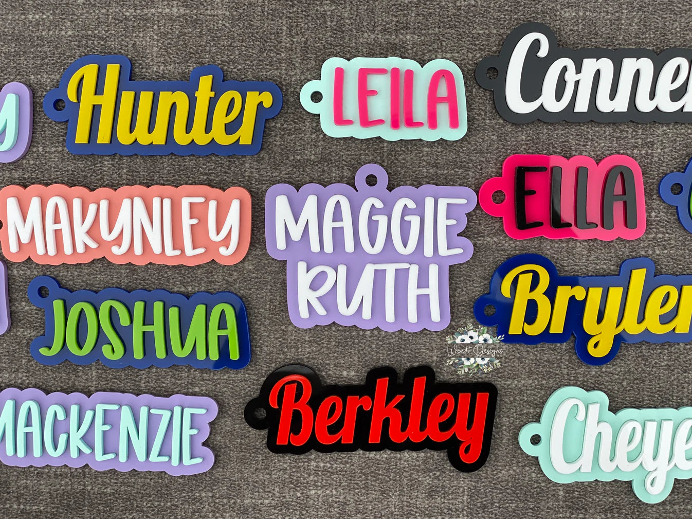 Smaller Name Keychain/Bag Tags