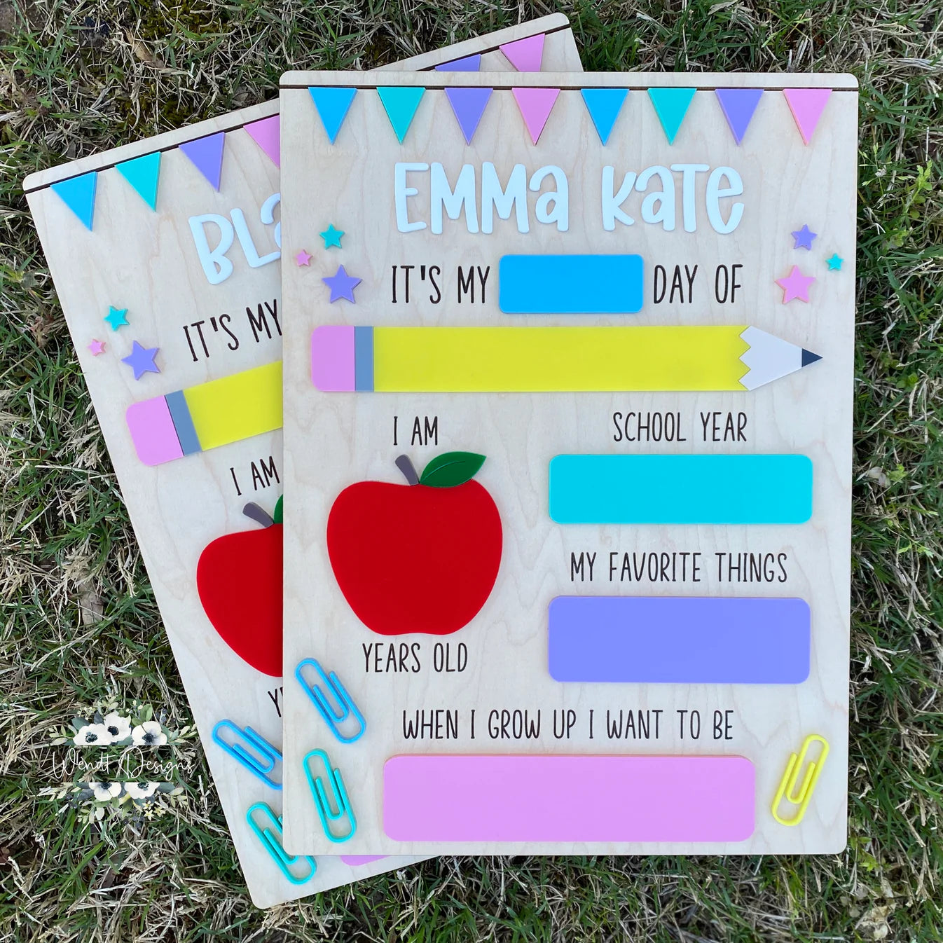 Personalized All About Me School Boards
