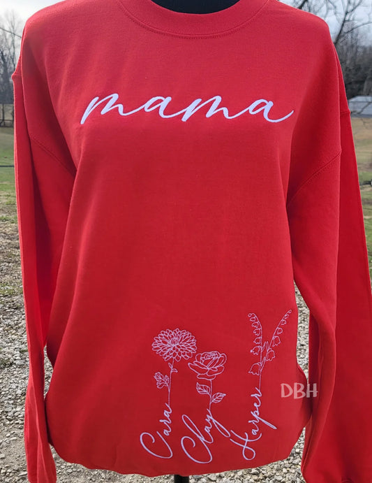 Name and Birth Month Sweatshirt