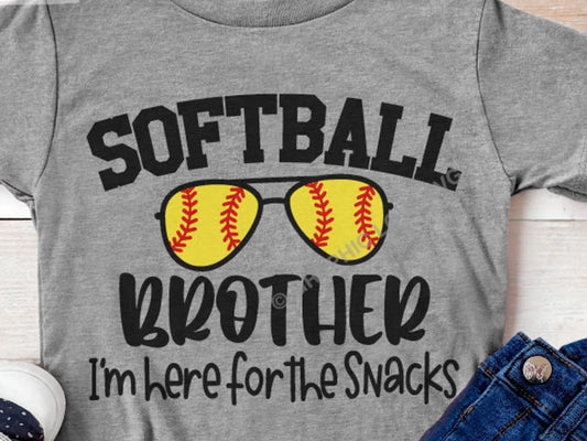 Toddler & Youth Brother Softball & Snacks Apparel