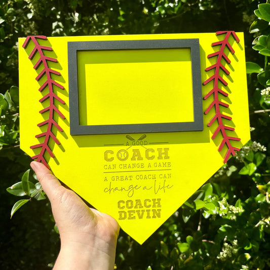 Softball Coach Photo Fram