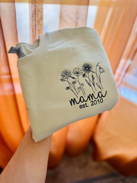 Birth Month Flower - Pocket Design