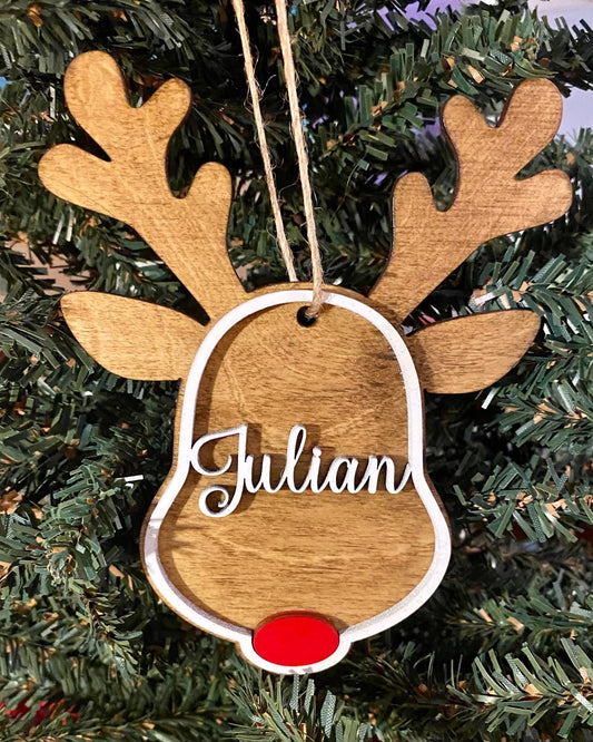 Rudolph Custom Ornament