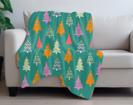 Retro Trees Blanket