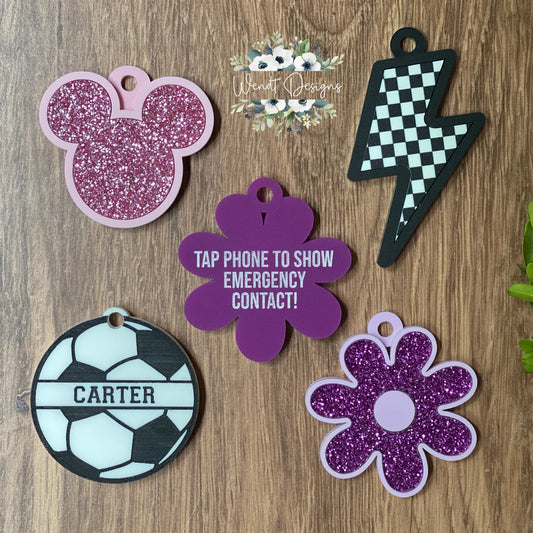 NFC Emergency Contact Keychain
