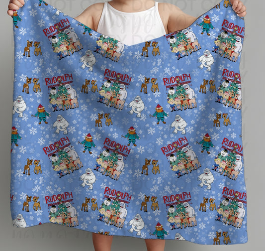 The Red Nose Reindeer Blanket