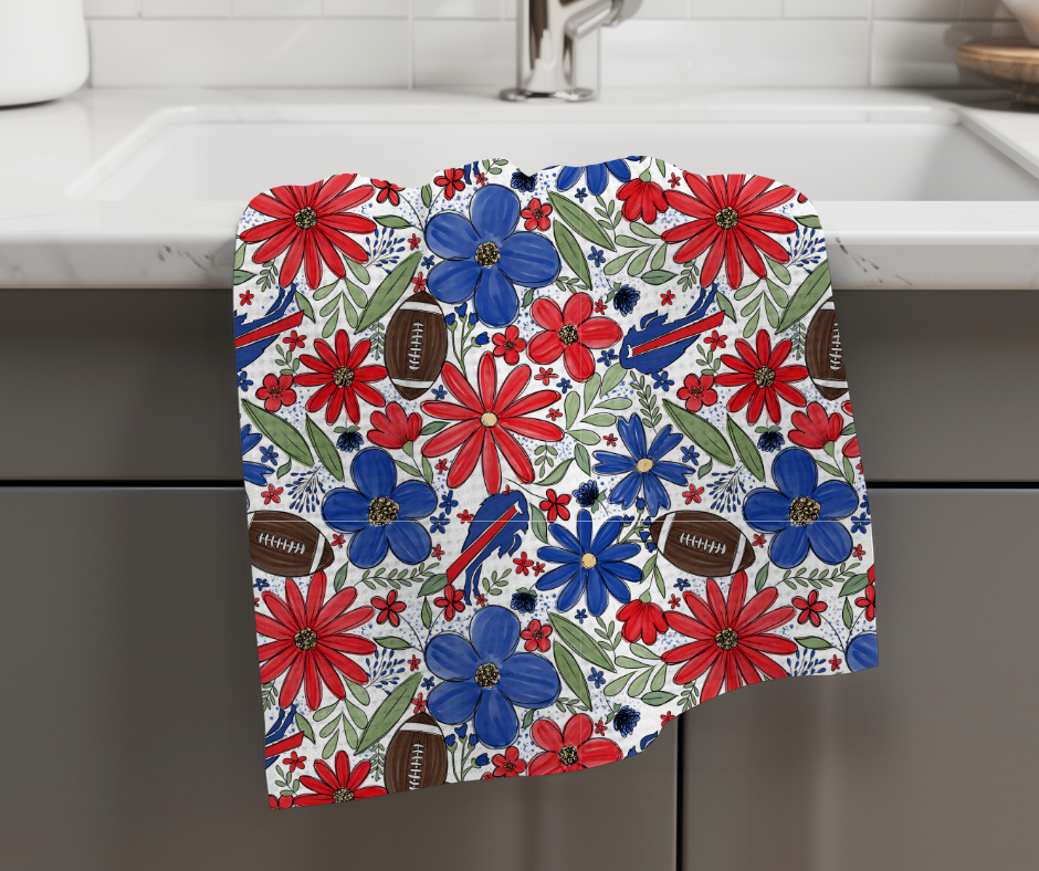 Buffalo Themed Waffle Kitchen Towels