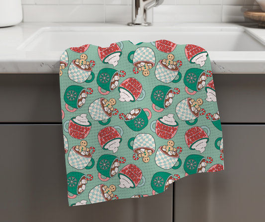 Holiday Themed Waffle Kitchen Towels