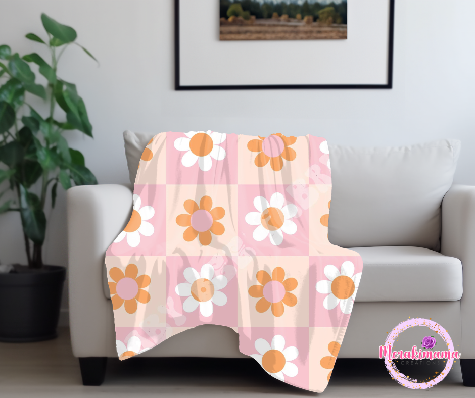 Daisy Checkered Blankets