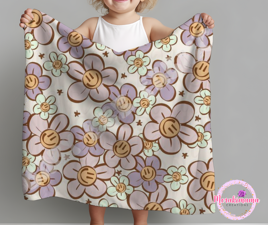 Daisy Smiley Blankets