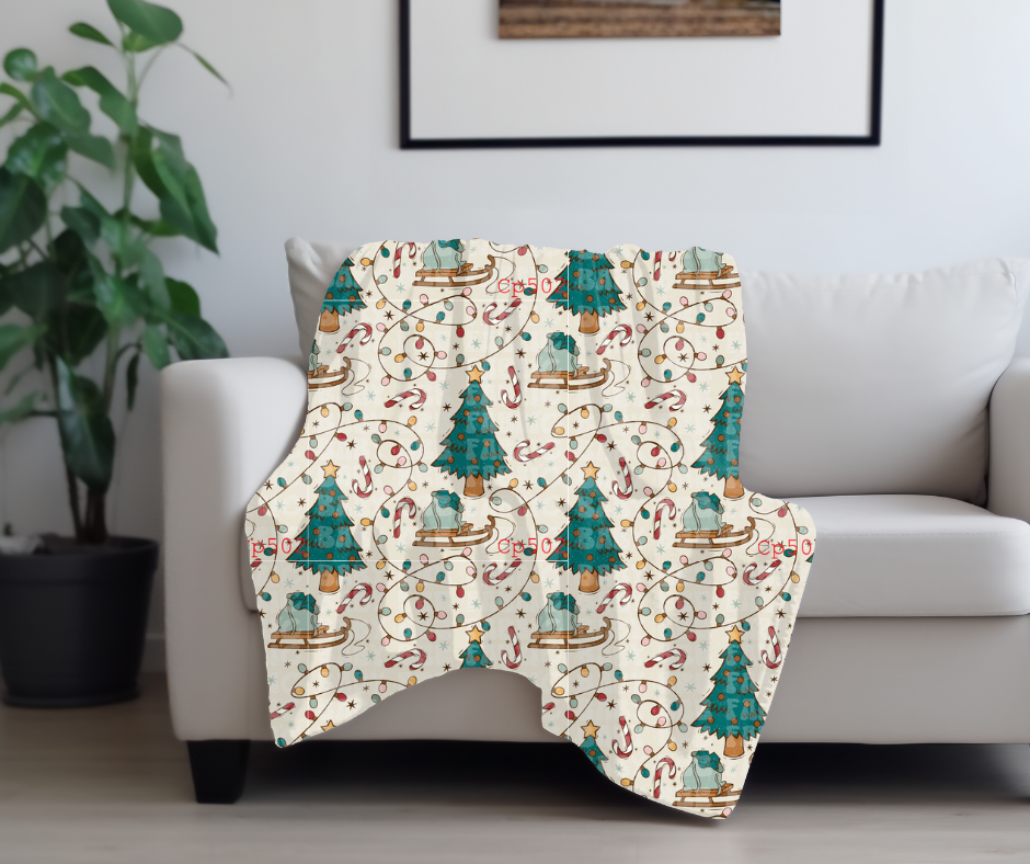 Vintage Christmas Blanket