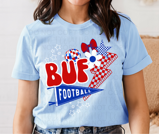 ADULT Retro Buffalo Football and Bows